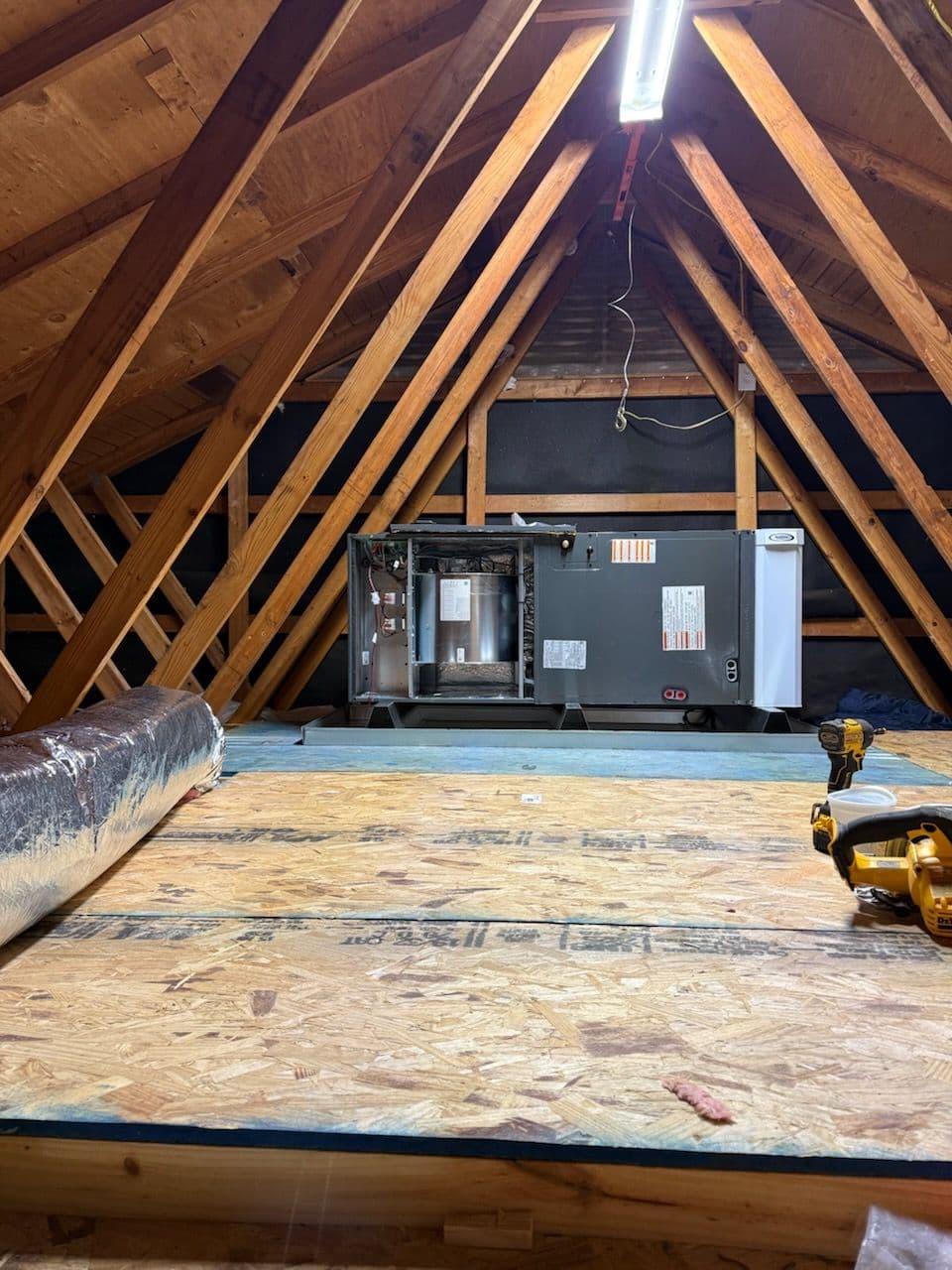 Amana S System Installation in Attic Space