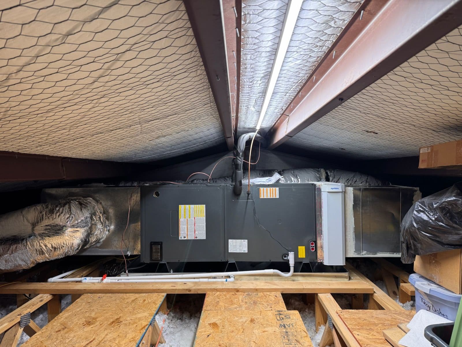 Project Innovative Furnace Installation with Attic Storage image