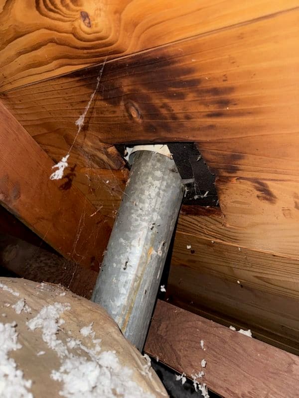 Gallery photos for Overheating Flue Pipe Detected with Thermal Camera: Image #1